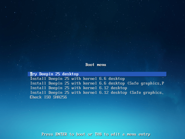 Deepin 提供 Linux 6.6 和 Linux 6.12 内核供用户选择