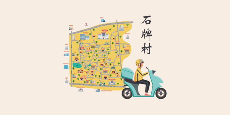 广州市天河区石牌村高清地图