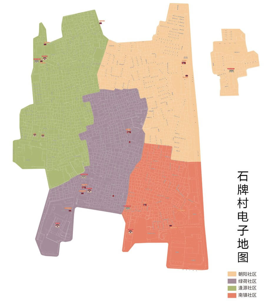 广州市天河区石牌村电子地图
