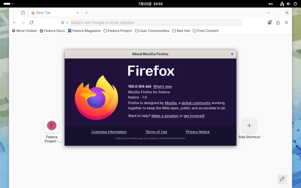 内置 Firefox 浏览器
